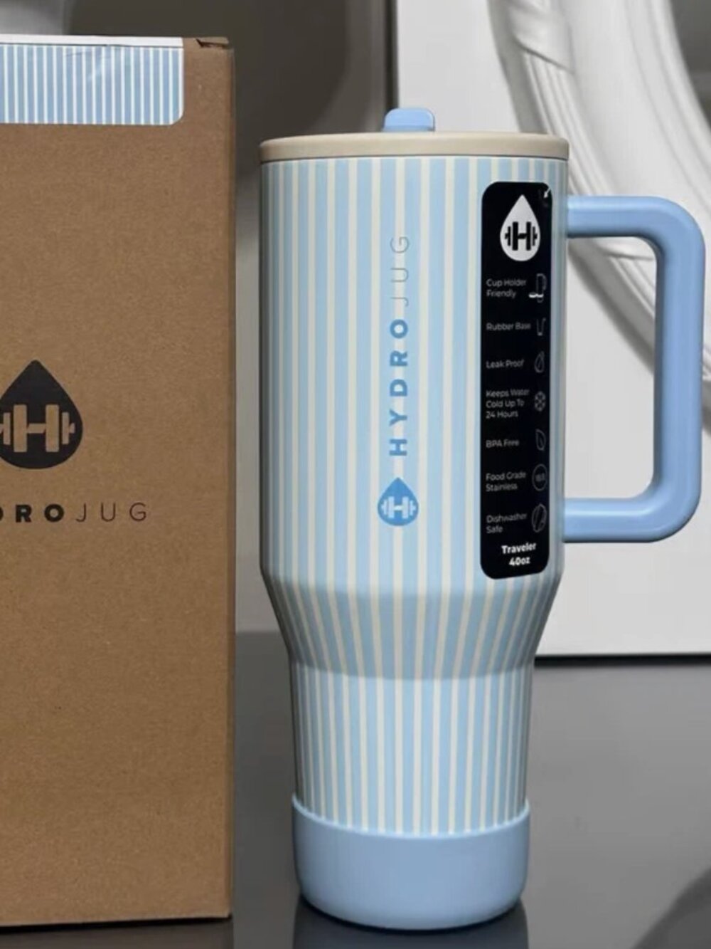 Hydrojug Traveler 40 oz Light Blue